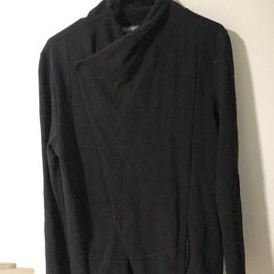 H&M black asymmetrical sweater
